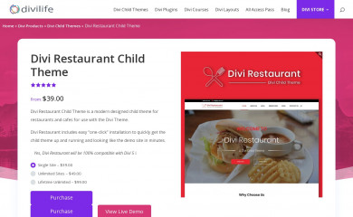 Divi Restaurant screenshot
