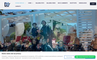 divingservice.it screenshot