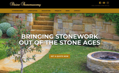 divinestonemasonry.com.au screenshot