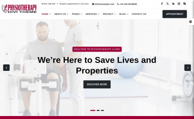Divi Physiotherapy Theme screenshot