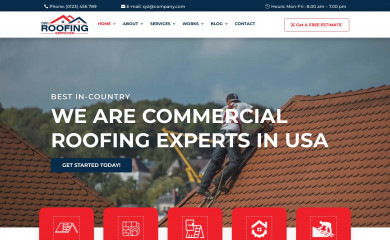 Divi Roofing Theme screenshot