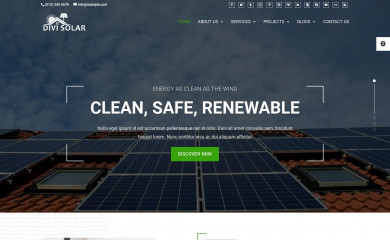 Divi Solar Theme screenshot