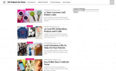 diyprojectsforteens.com screenshot