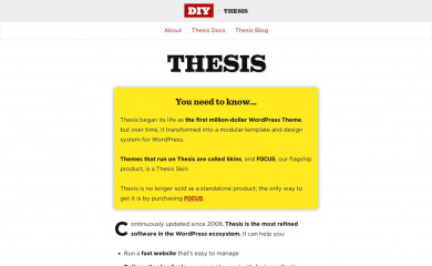 https://diythemes.com/thesis/ screenshot