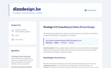 dizadesign.be screenshot