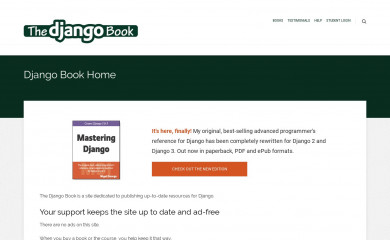 djangobook.com screenshot