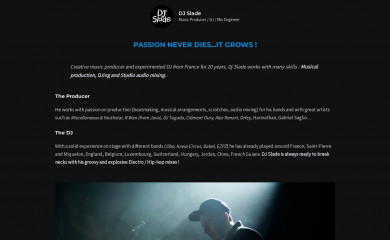 djslade.com screenshot