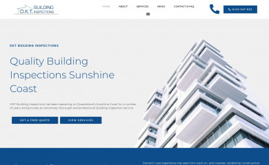dktbuildinginspections.com.au screenshot