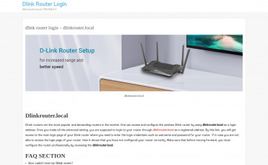dlink-router-local.com screenshot