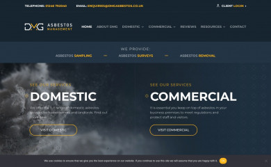 dmgasbestos.co.uk screenshot