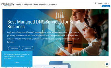 dnsmadeeasy.com screenshot