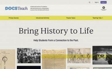 docsteach.org screenshot