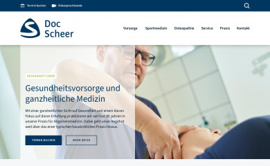 doc-scheer.de screenshot