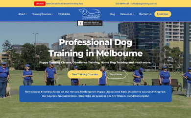 dogtraining.com.au screenshot