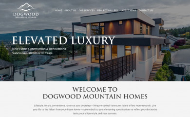 dogwoodmountainhomes.com screenshot