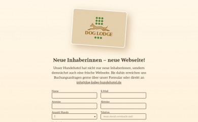 dog-lodge-hundehotel.de screenshot