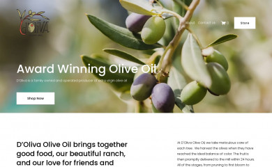 dolivaoliveoil.com screenshot