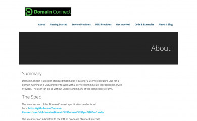 domainconnect.org screenshot