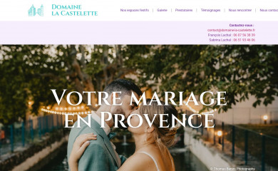 domaine-la-castelette.fr screenshot