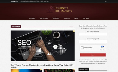 dominatethemarkets.com screenshot