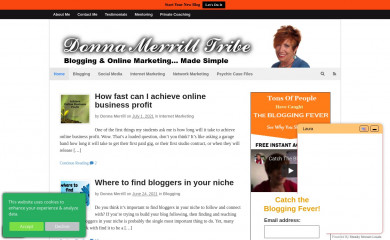 donnamerrilltribe.com screenshot