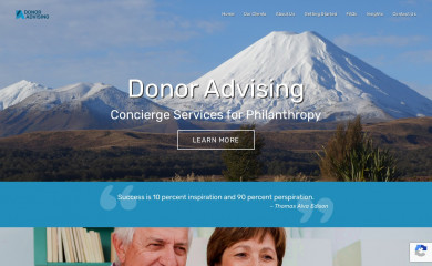 donoradvising.com screenshot