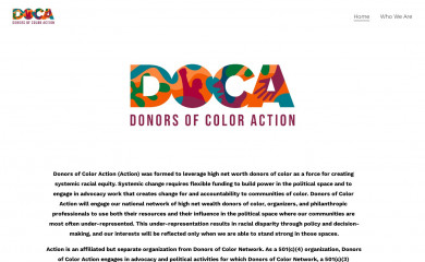 donorsofcoloraction.org screenshot