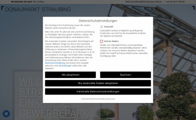 donaumarkt-straubing.de screenshot