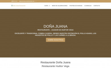 donajuanarestaurante.com screenshot