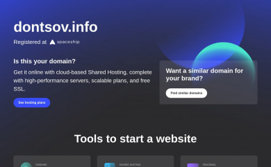 dontsov.info screenshot
