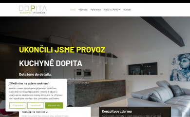 dopita-kuchyne.cz screenshot