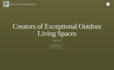downtoearthlandscapesinc.com screenshot