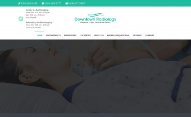 downtownradiology.ca screenshot