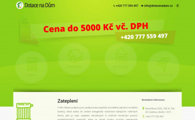 dotacenadum.cz screenshot
