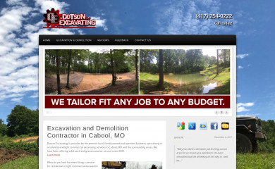 dotsonexcavating.com screenshot