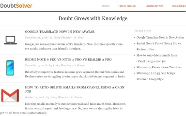 doubtsolver.com screenshot