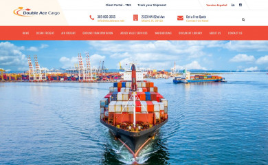 doubleacecargo.net screenshot