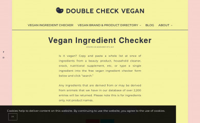 doublecheckvegan.com screenshot