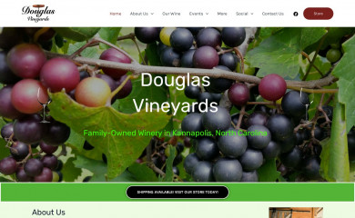 douglasvineyardswines.com screenshot