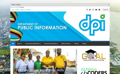 dpi.gov.gy screenshot