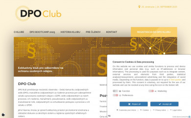 dpoclub.sk screenshot