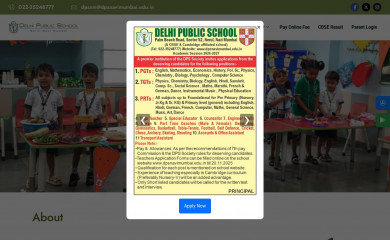 dpsnavimumbai.edu.in screenshot