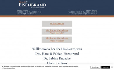 dr-eisenbrand.de screenshot