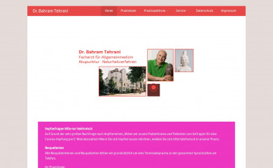 dr-tehrani.de screenshot
