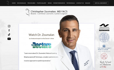 drchristopherzoumalan.com screenshot