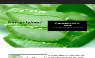 drglickmansupplements.com screenshot