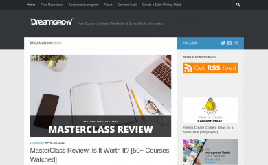 dreamgrow.com screenshot