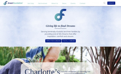 dreamfoundation.org screenshot