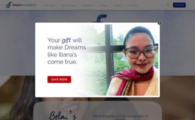 dreamfoundation.org screenshot