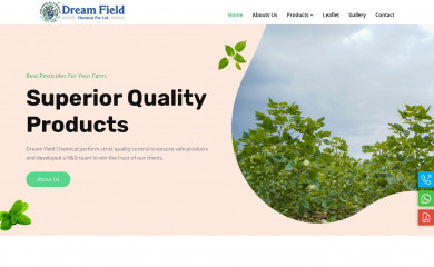 dreamfieldchemical.com screenshot
